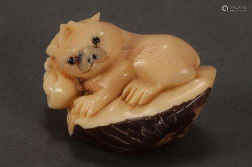 Japanese Tagua Nut Netsuke,