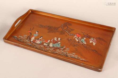 Chinese Lacquer Tray,