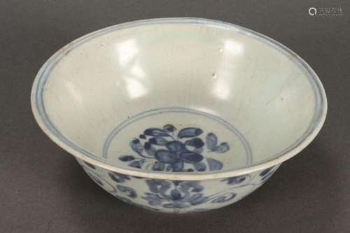 Chinese Ming Dynasty Blue & White Shipwreck Bowl,