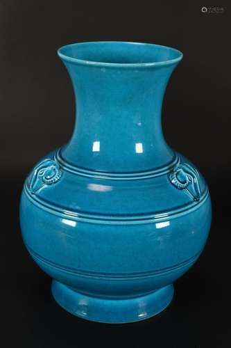 Chinese Turquoise Glaze Vase,