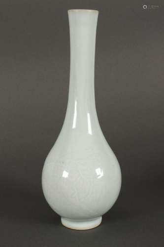 Chinese Pale Celadon Porcelain Vase,