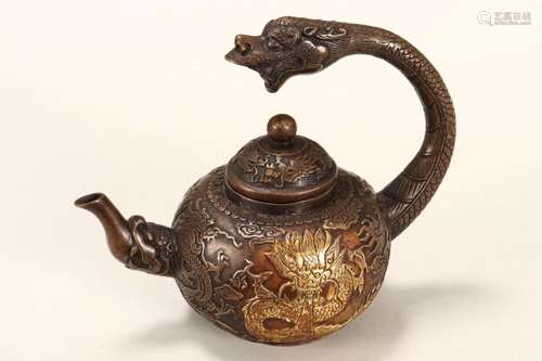 Chinese Bronze Teapot,