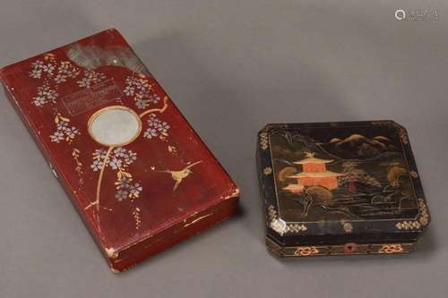 Two Japanese Lacquer Boxes,