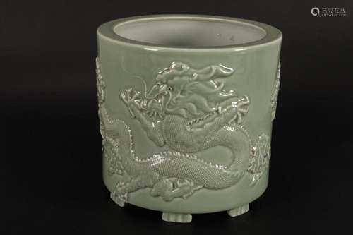 Chinese Celadon Glaze Jardiniere,