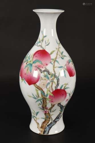 Chinese Peach Vase,