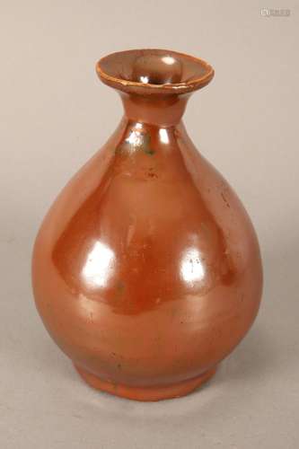 Chinese Cafe Au Lait Glaze Vase,