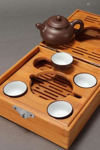 Chinese Yixing Miniature Tea Set,