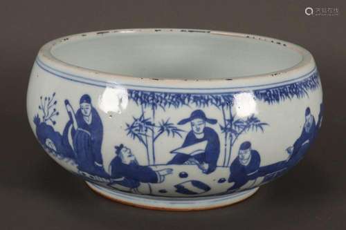 Chinese Blue and White Porcelain Bowl,