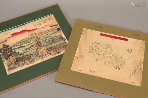 Two Japanese Woodblock Prints,