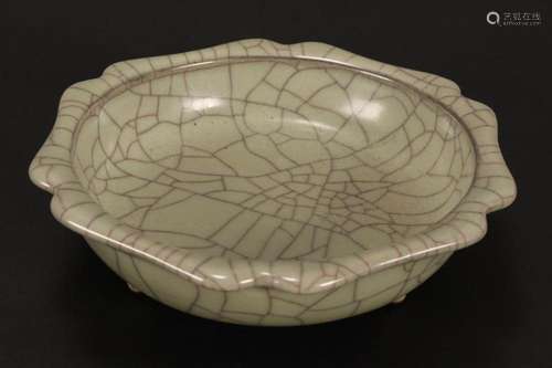 Chinese Celadon Tri-Footed Dish,