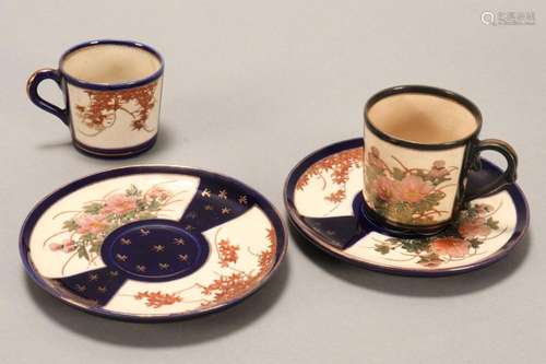 Japanese Satsuma Matched Cup & Saucer,