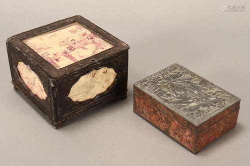 Two Chinese Metal Boxes,