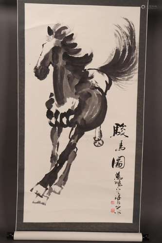 Chinese Scroll of Horse,