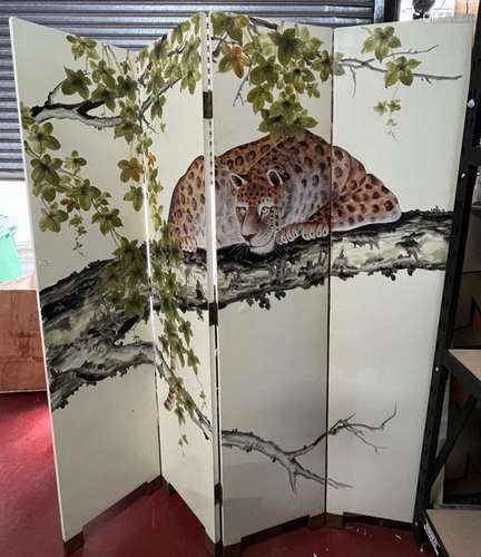 Four panel Folding Screen,