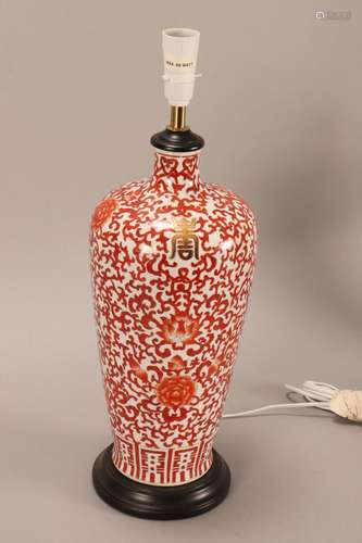 Chinese Porcelain Table Lamp,