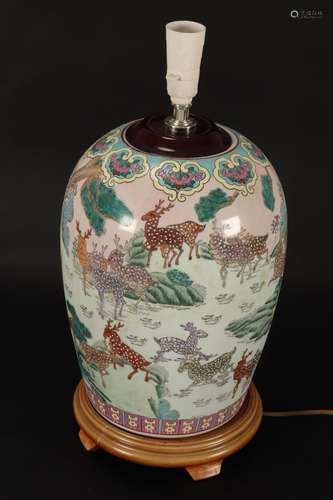 Chinese Porcelain Table Lamp,