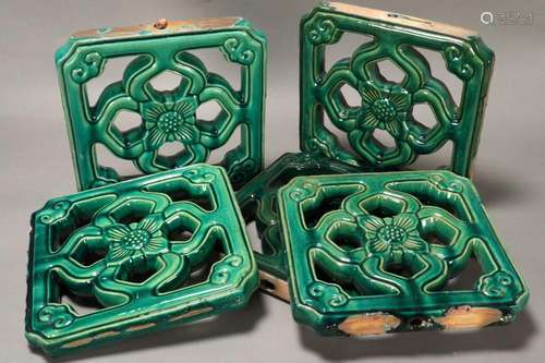 Three Boxes of Chinese Architectural Tiles,