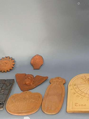 Assorted Outdoor Terracotta Plaques,