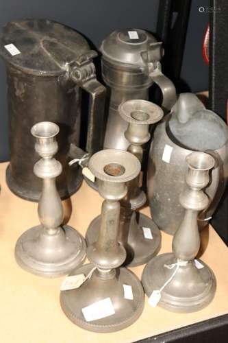 Quantity of Assorted Pewter,