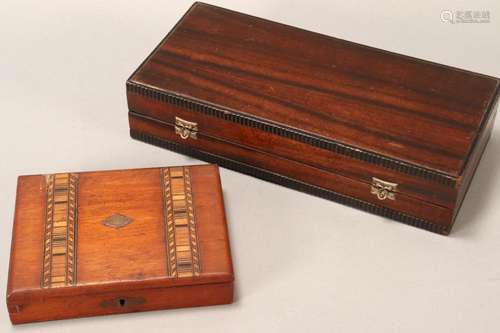 Late Victorian Inlaid Sewing Box,