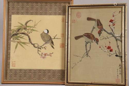 Two Chinese Framed Works,