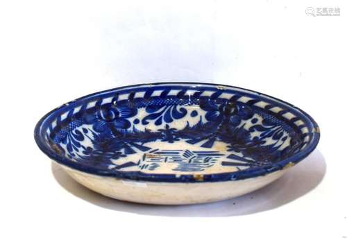 A Chinese Blue & White Dish, Early 20th C.