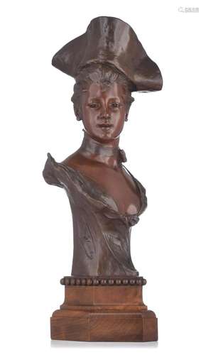 (T) Georges van der Straeten (1856-1928), the bust of