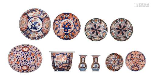 (T) A collection of Japanese Imari ware, Meiji period,