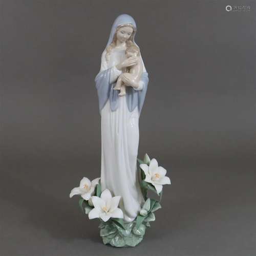 Porzellanfigur "Madonna der Blumen" - Lladro, Span...