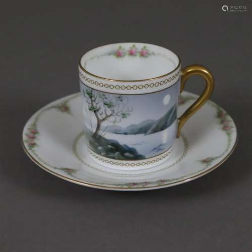 Miniaturtasse mit Landschaftsmalerei - Rosenthal, um 1910/20...