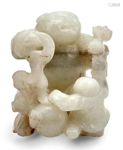 A Chinese Jade Figural Carving