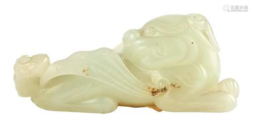 A Chinese Celadon Jade Carving