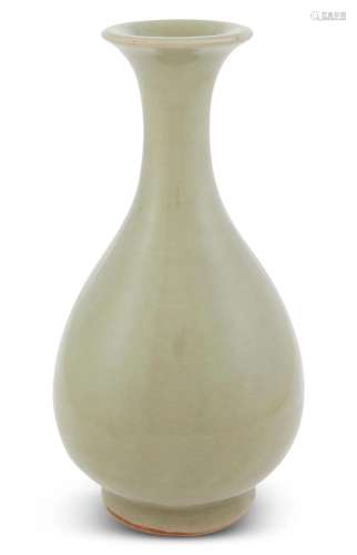 A Chinese Longquan Celadon Bottle Vase