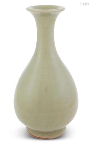 A Chinese Longquan Celadon Bottle Vase