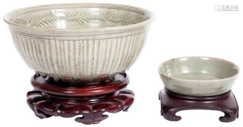 Two Celadon Glazed Bowls