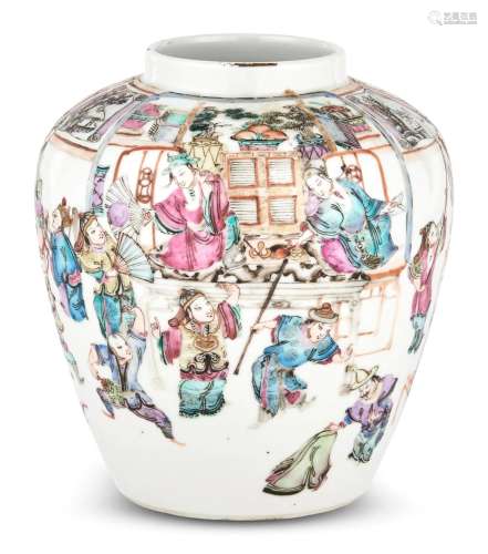 A Chinese Enameled Porcelain Jar
