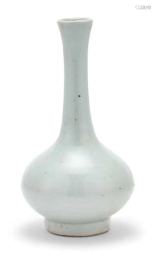 A Small Chinese White Glazed Bottle Vase