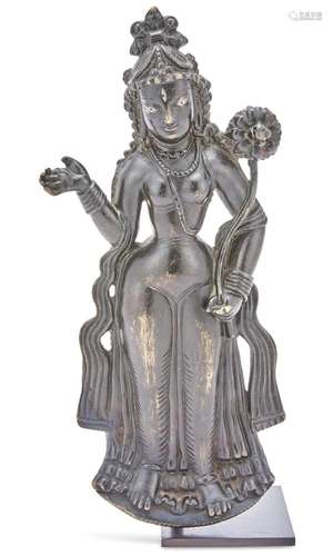 A Kashmiri Copper Alloy Plaque of Tara