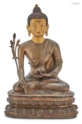 A Tibeto-Chinese Copper Alloy Figure of Buddha