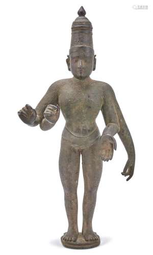 A South Indian Bronze Figure of Shiva