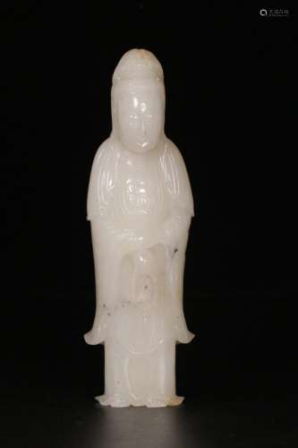 HeTian Jade Avalokitesvara Figure