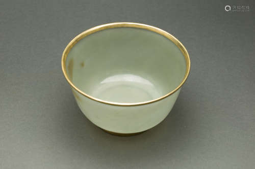 Jade and golden Bowl from Ming