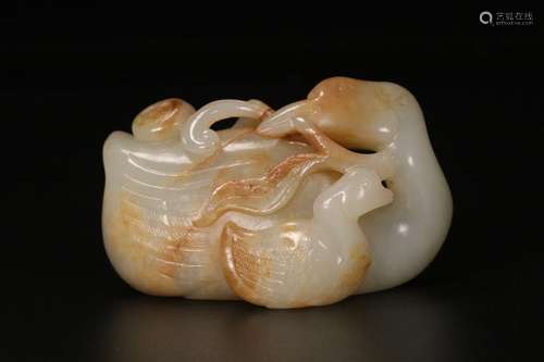 HeTian Jade Ornament in Goose form