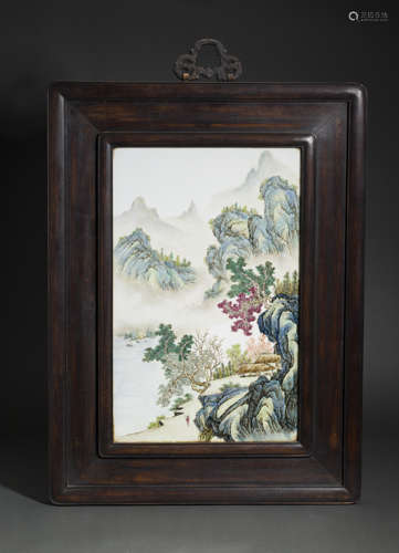 Kiln Slice of Landscape from Qing