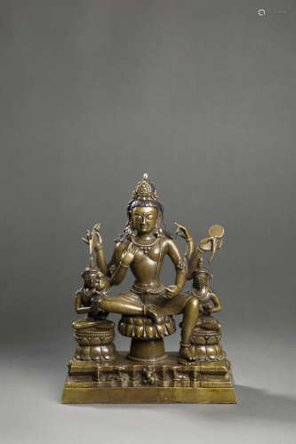 Alloy Copper Avalokitesvara Figure from Persian Empire