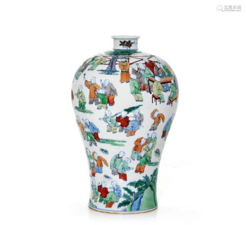 A Chinese 'Doucai' 'Hundred-Boys' Vase