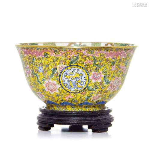 A Chinese Enamel Bowl
