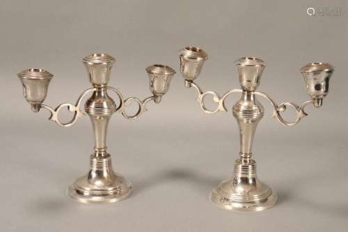 Pair of Silver Plate Candelabra,