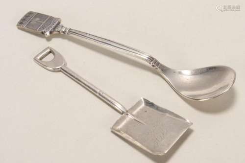 Australian Sterling Silver Salt Shovel,