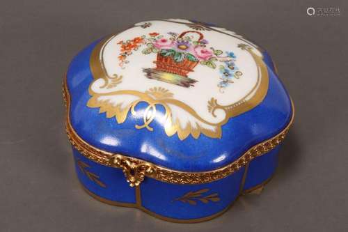 French Porcelain Box and Cover,